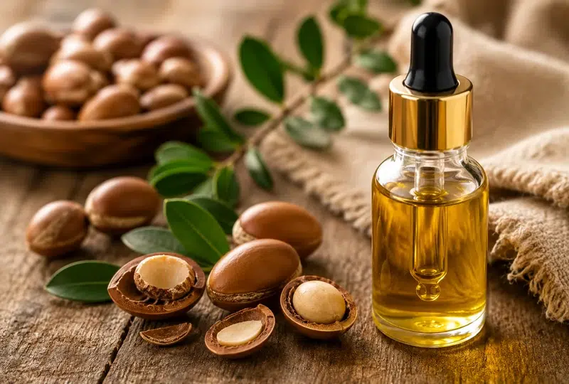 Semillas de argán, materia prima del aceite de argán
