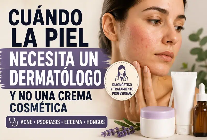 Cuándo la piel necesita un dermatólogo y no una crema cosmética