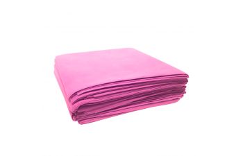 Sábana desechable cubrecamillas rosa | 5 uds