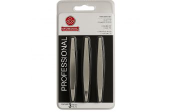 Kit de 3 pinzas de punta fina para pelos encarnados