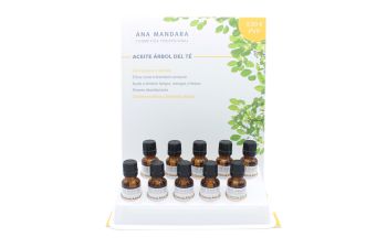 Expositor de Aceite árbol del té | 10 uds de 15 ml
