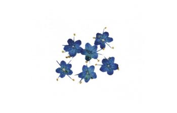 Flores decoración Nail Art | Color Azul